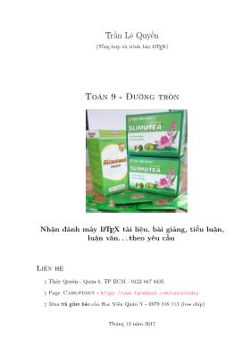 Toán 9 - Đường tròn